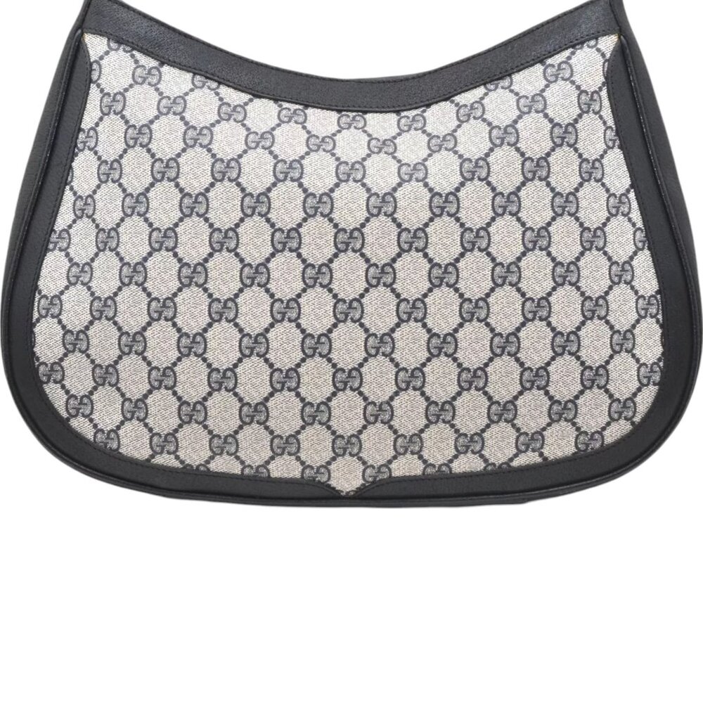 084273AR (E3) Gucci Shoulder Bag Sherry Line Navy Blue PVC - Picture 3 of 13
